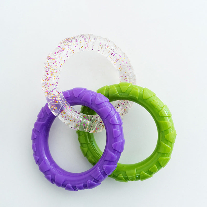 Jouet Flottant pour Chiens – Disque Volant & Anneau d'Entraînement