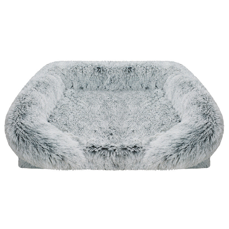 Maison pour Animaux Carrée Amovible et Lavable – Lit pour Animaux