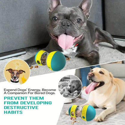 Distributeur de Friandises pour Chiens Réglable - Jouet IQ Interactif & Mangeoire Lente
