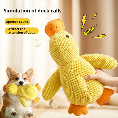 Jouet en Peluche Canard pour Chien - Squeaky et Antistress